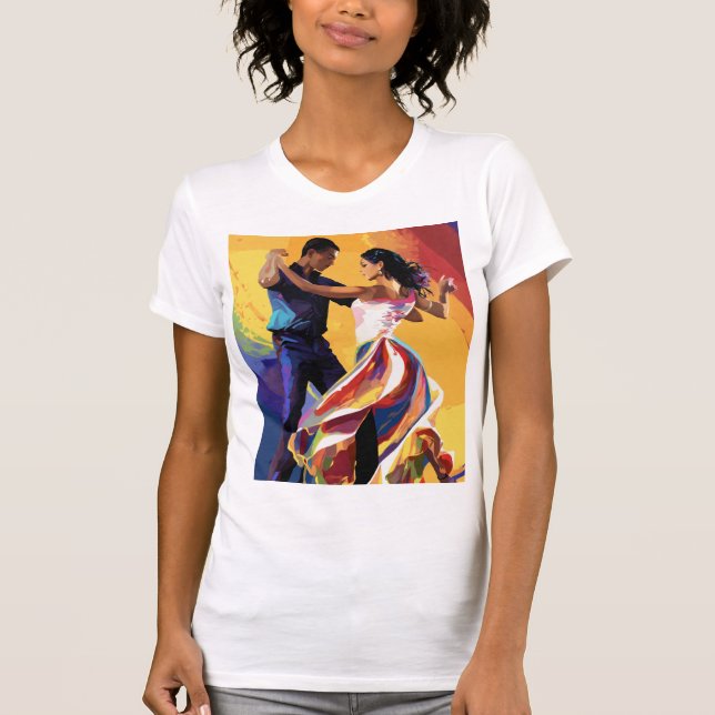 Grace in Motion: Flamenco Spirit" T-Shirt (Vorderseite)