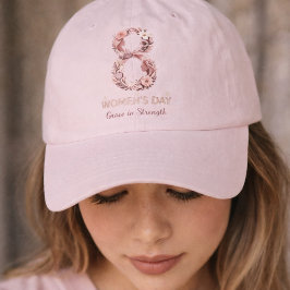 Grace in Strength Women’s Day Floral 8 March Truckerkappe