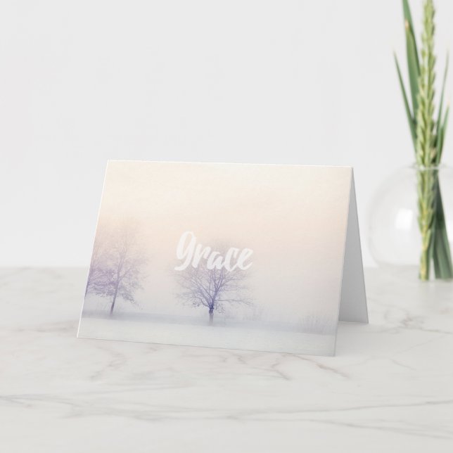 Grace Inspirational Blank Note Card Karte (Vorderseite)