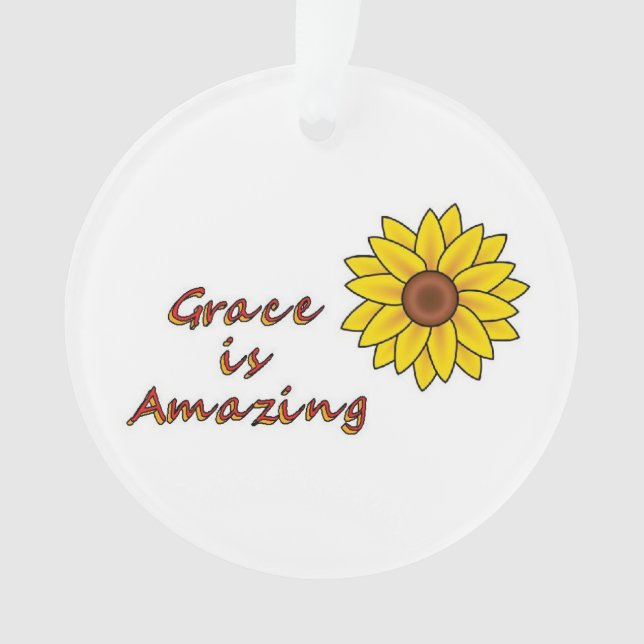 Grace ist Phantastisch - Sonnenblume Ornament (Vorderseite)