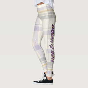 Grace Ivory & Lavender Luxe Karomuster Vol 72 Leggings
