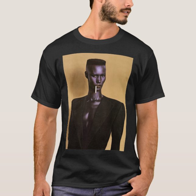 Grace Jones Geschenk für Männer und Frauen, Gesche T-Shirt (Vorderseite)