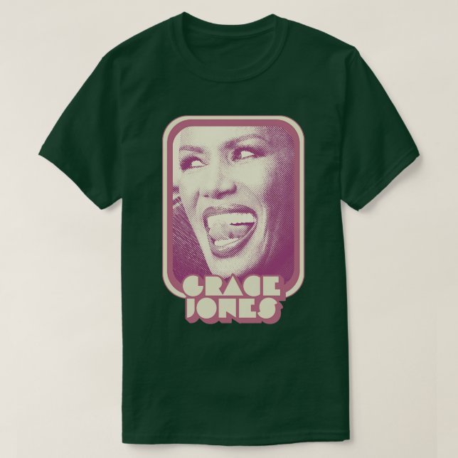 Grace Jones Retro Style 80er Ästhetisches Design T-Shirt (Design vorne)