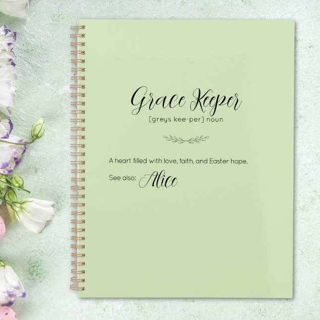 Grace Keeper Osterplaner - Limone Cremeüberdeckung Planer (Grace Keeper Easter Planner - Lime Cream Cover)