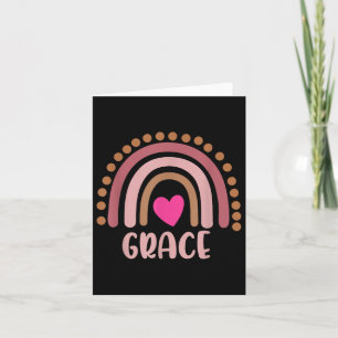 Grace Name Niedliche Personalisierte Herzfunktion  Karte