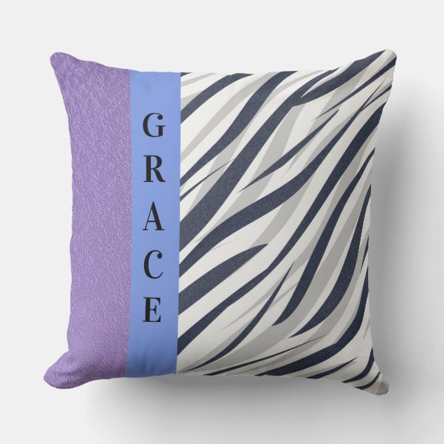 Grace Navy Traubenschimmer Pillow Kissen (Vorderseite)