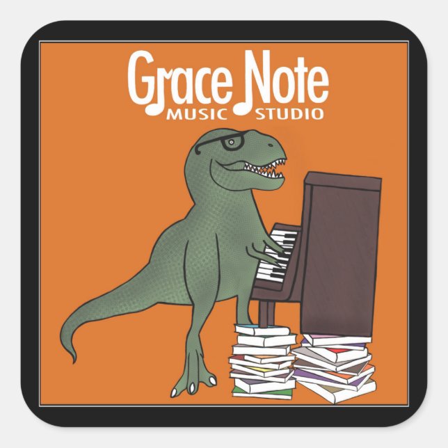 Grace Note Dinosaur Stickers (Vorderseite)
