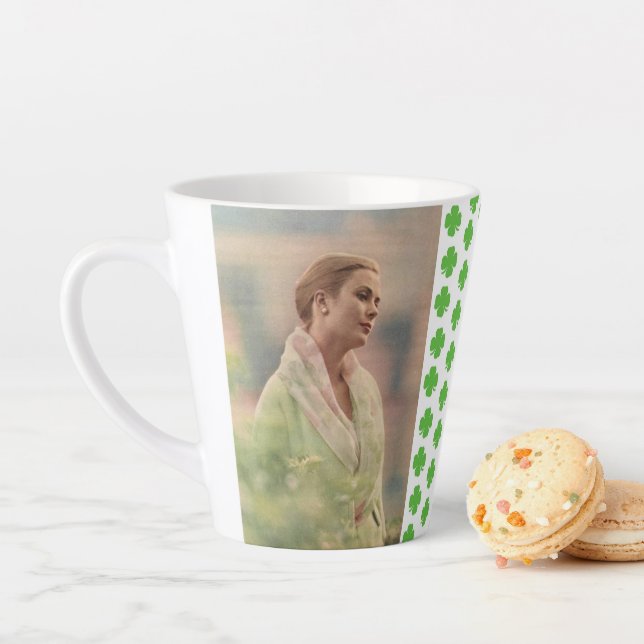 Grace of Monaco / St Patrick's Day Latte Tasse (Beispiel)