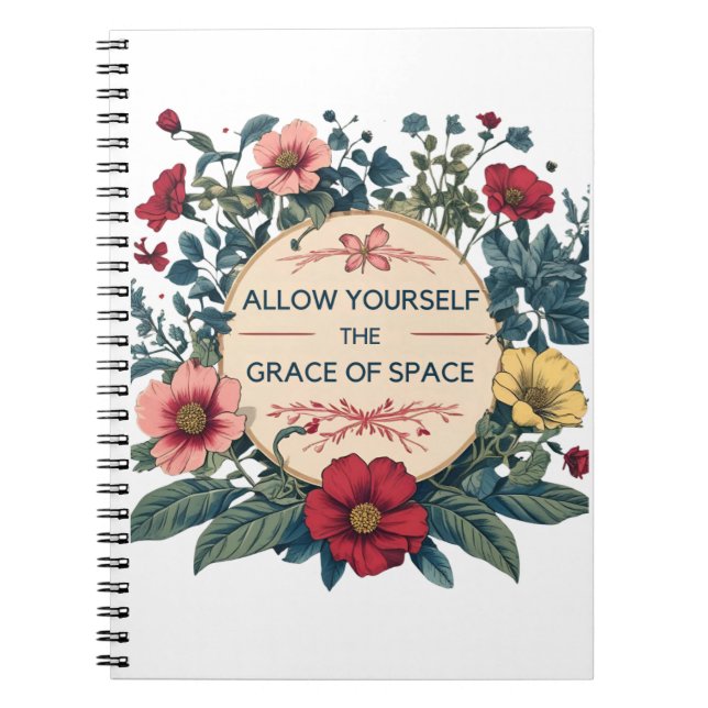 Grace of Space Spiral Notebook Notizblock (Vorderseite)