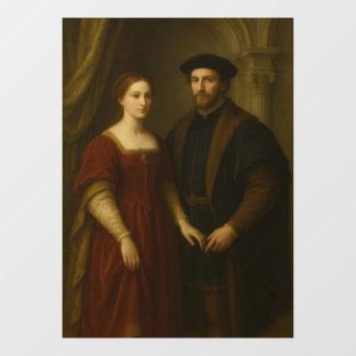 Grace of the Renaissance - Portrait of a Noblewoma Fensteraufkleber