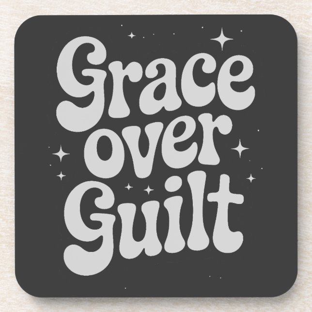 Grace Over Guilt Beverage Coaster Getränkeuntersetzer (Vorderseite)