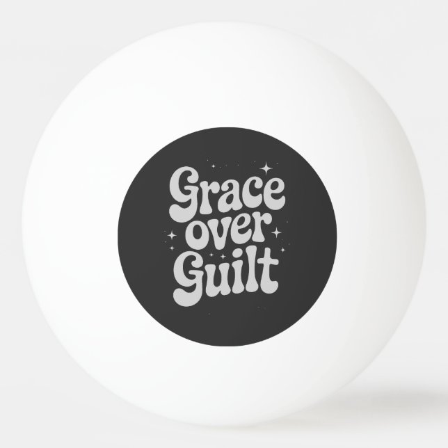 Grace Over Guilt Tischtennisball (Vorderseite)