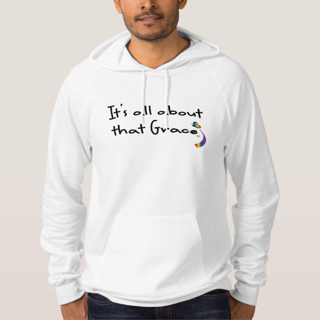 Grace Rainbow Butterfly Hoodie Sweatshirt (Vorderseite)