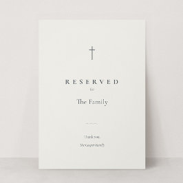 Grace Stone Christian Kreuz reservierte Sitzplatzs