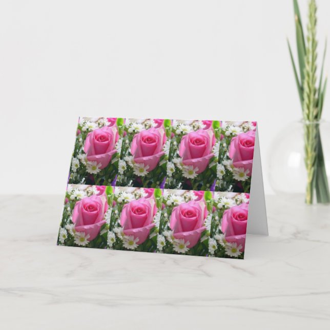 ***GRACE UND ELEGANCE*** NUR WIE SIE - ROSE KARTE (Vorderseite)