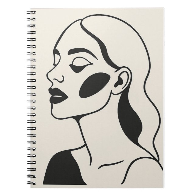 Grace und Eleganz des Porträts einer Adligen Notizblock (Vorderseite)