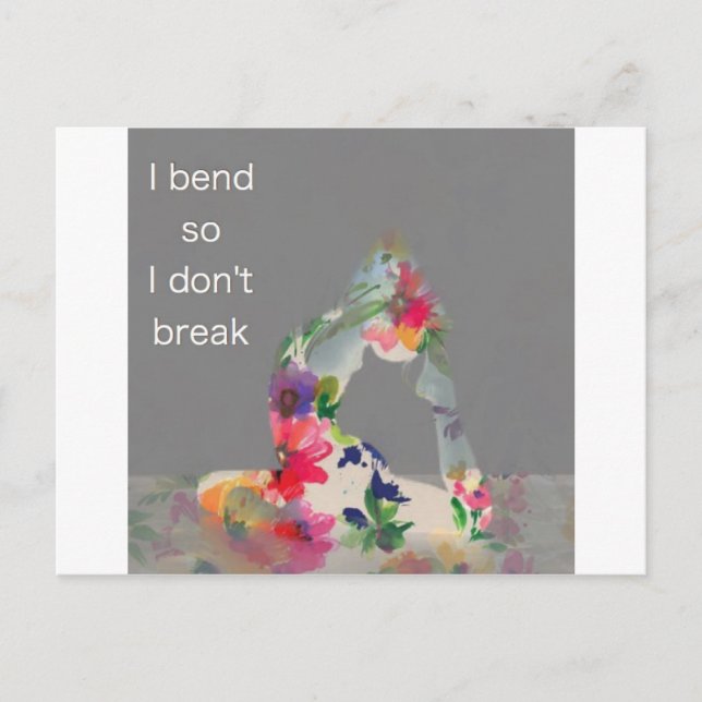 Grace Yoga Serie Postkarte (Vorderseite)