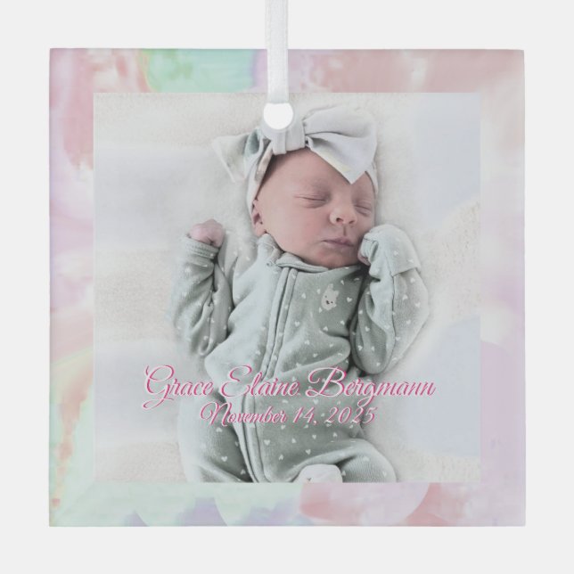 GraceB Special Order Glass Ornament (Vorderseite)