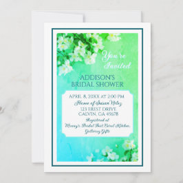 Graceful Beauty! Custom Bridal Shower Invitation Dankeskarte