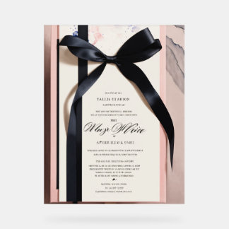 "Graceful Beginns: Ein eleganter Hochzeitsempfang" Acrylschild