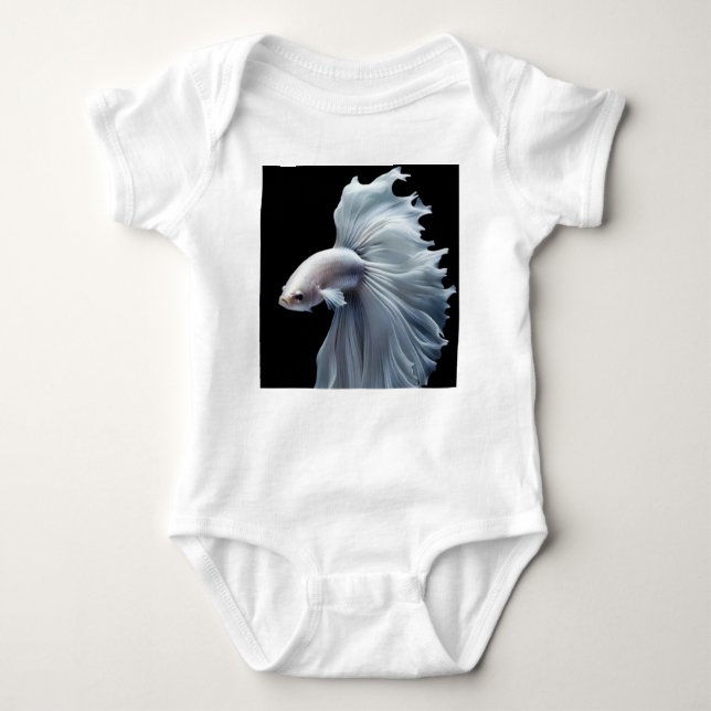 Graceful Betta Dance - Baby Bodysuit Strampler (Vorderseite)