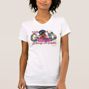 Graceful Black Woman mit spiritueller Inspiration T-Shirt