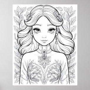 Graceful Bloom: Ein Symbol für natürliche Eleganz Poster