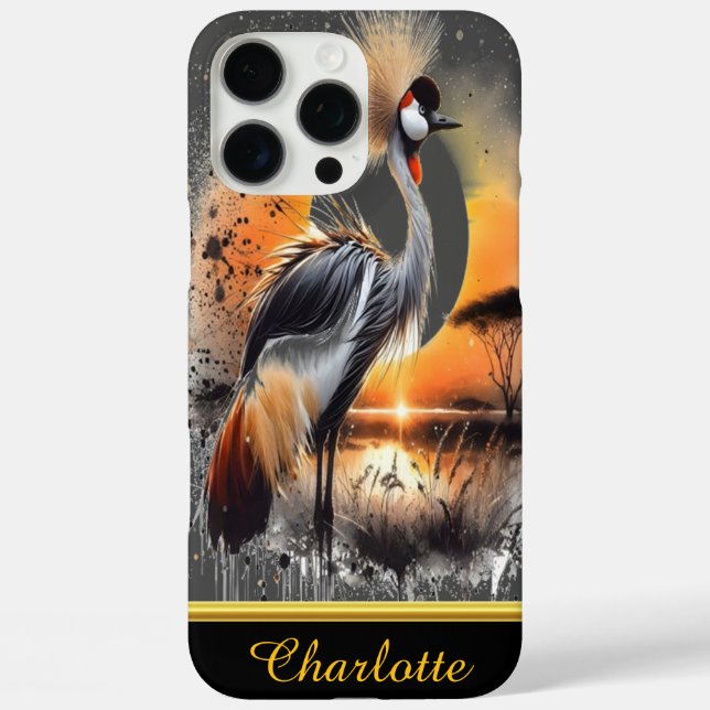 Graceful crane steht elegant Case-Mate iPhone hülle (Rückseite)