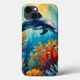 Graceful Dolphin im Coral Paradies Case-Mate iPhone Hülle
