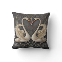 Graceful Elegance: Swan Throw Kissen