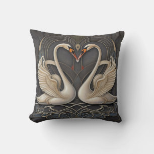 Graceful Elegance: Swan Throw Kissen