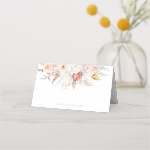 Graceful Elegance: Vollkommene blumenreiche Hochze Platzkarte
