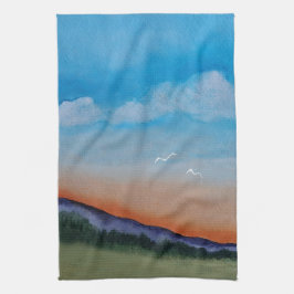 Graceful Gloing Hills Geschirrtuch