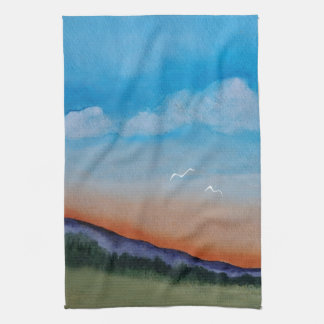 Graceful Gloing Hills Geschirrtuch