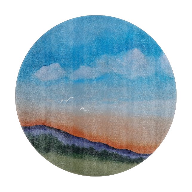 Graceful Gloing Hills Schneidebrett (Vorderseite)