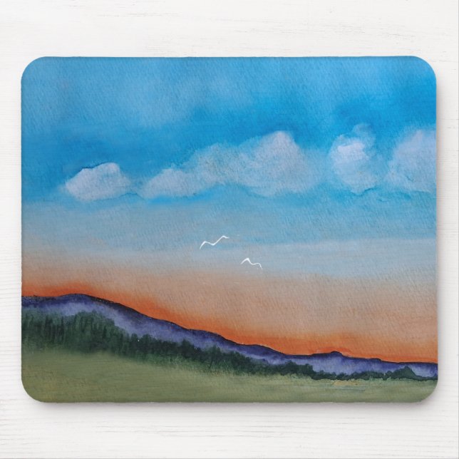 Graceful Glows Sunset Hills Mousepad (Vorne)
