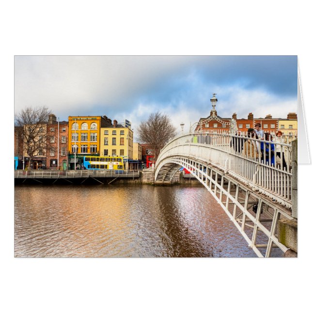Graceful Ha'Penny Bridge - Dublin, Irland (Vorderseite (Horizontal))