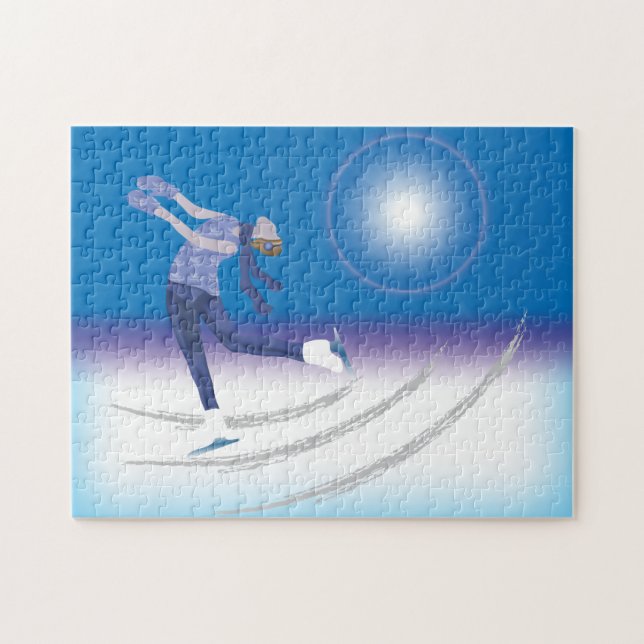 Graceful Ice Skater Puzzle (Horizontal)