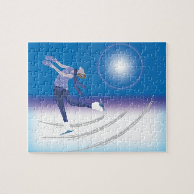 Graceful Ice Skater Puzzle (Horizontal)