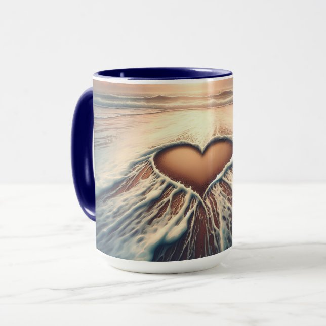 "Graceful Liebe" Kaffee Tasse (Panoramalage) (Vorderseite Links)