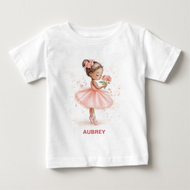 Graceful Little Ballerina Baby T-shirt (Vorderseite)