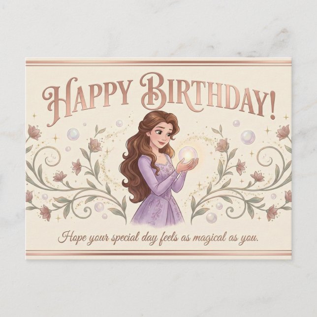 Graceful Moments Birthday Card for Women Postkarte (Vorderseite)