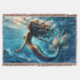 Graceful mythische Seefahrer-Meerjungfrau-Szene Decke