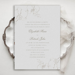 Graceful Orchids Elfenbeinküche Einladung