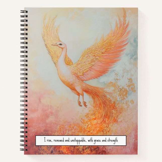 Graceful Phoenix Journal Notizbuch (Vorderseite)