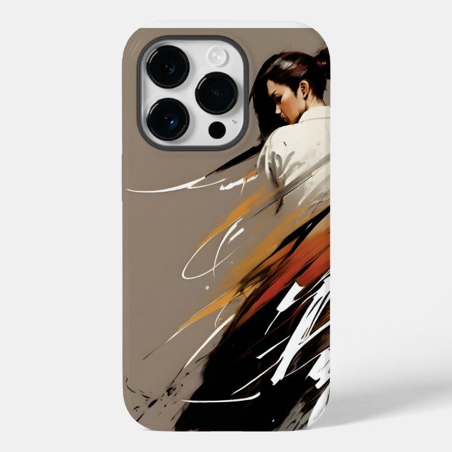 Graceful Power, Female Karate Athlete, Minimalisti Case-Mate iPhone Hülle (Rückseite)