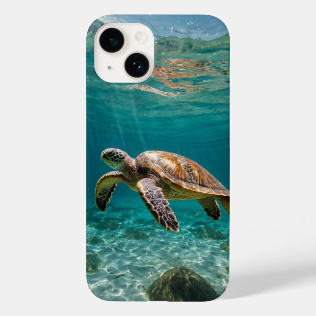 Graceful Sea Turtle Case-Mate iPhone Hülle (Rückseite)