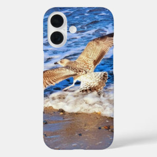 Graceful Seagull Beach Flight iPhone Fall 16 Hülle