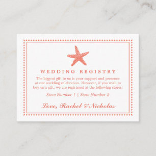 Graceful Starfish   Ehewesen Begleitkarte