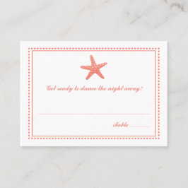 Graceful Starfish | Escort-Sitzkarte Platzkarte